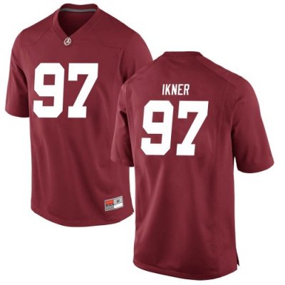 Youth Alabama Crimson Tide #97 LT Ikner Crimson Replica NCAA College Football Jersey 2403SZGO0